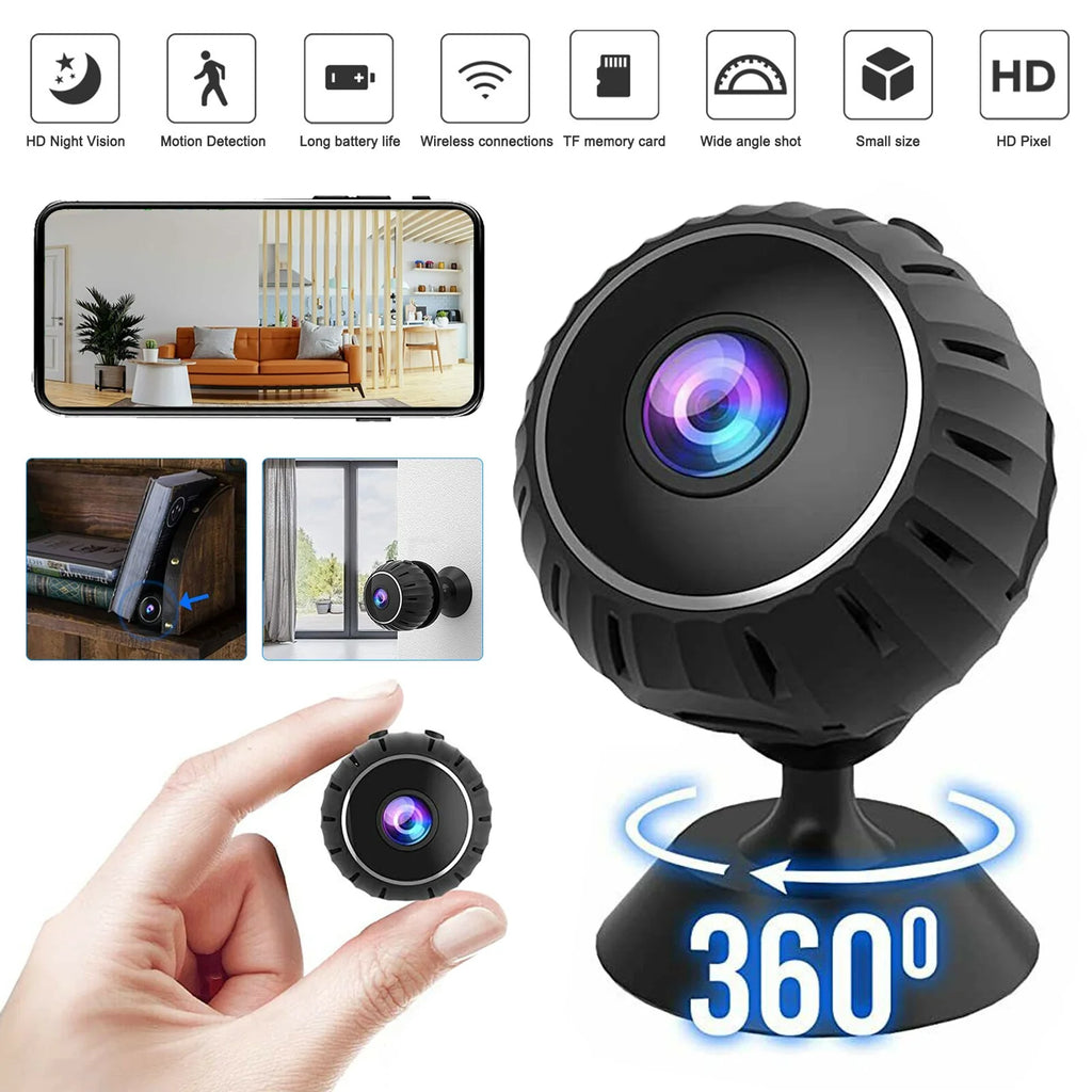 Mini Hidden Spy Nanny Camera Wifi Home Security HD 1080P DVR