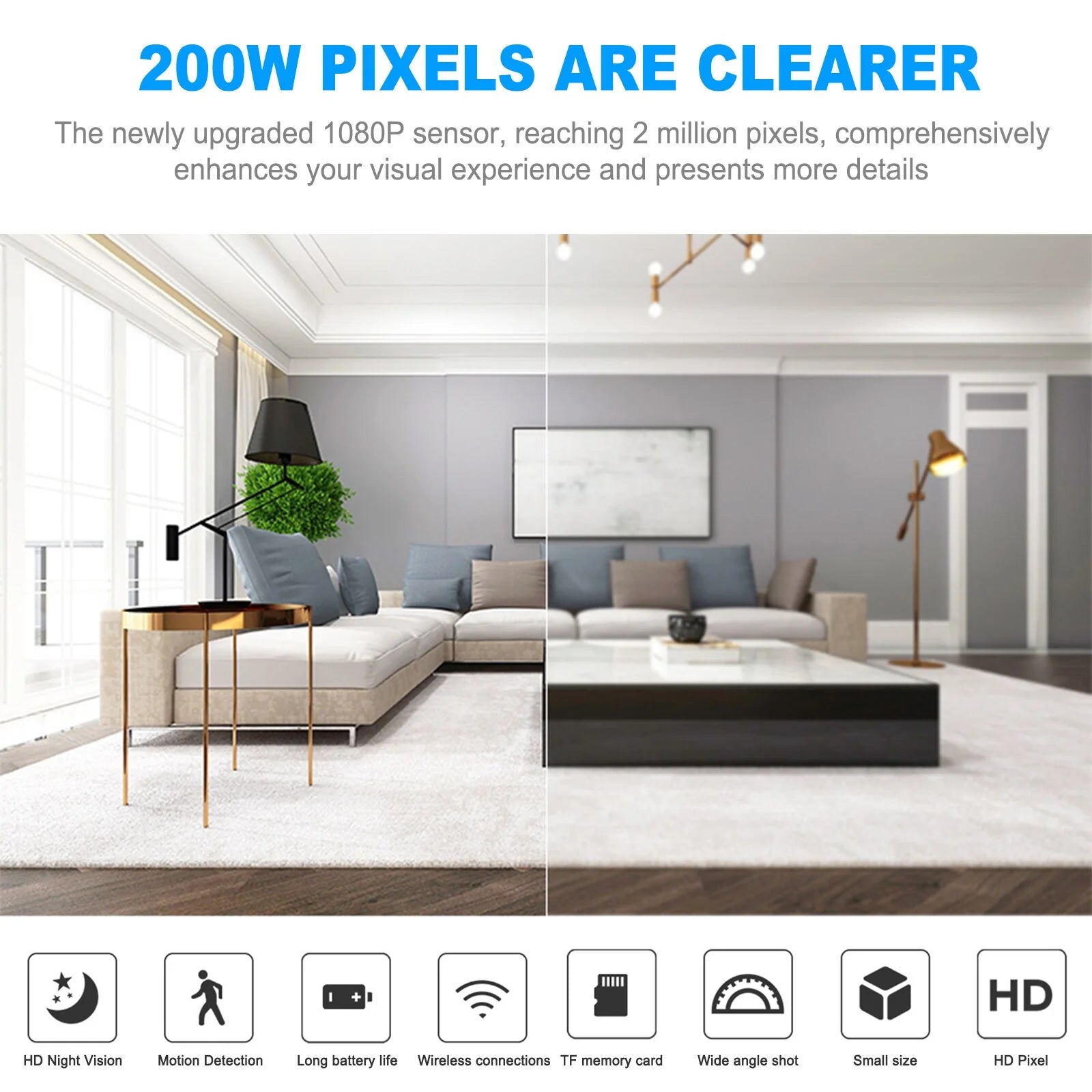 Mini Hidden Spy Nanny Camera Wifi Home Security HD 1080P DVR