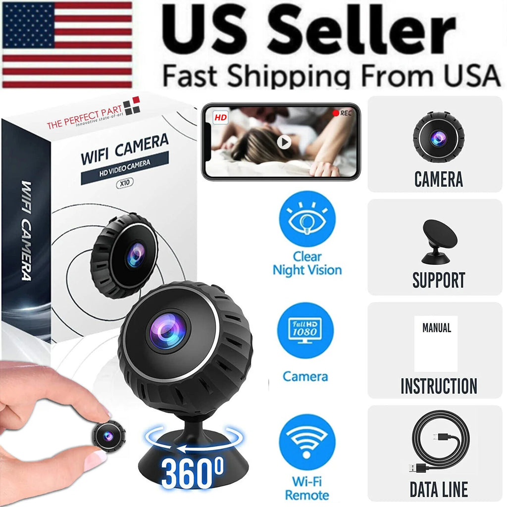 Mini Hidden Spy Nanny Camera Wifi Home Security HD 1080P DVR
