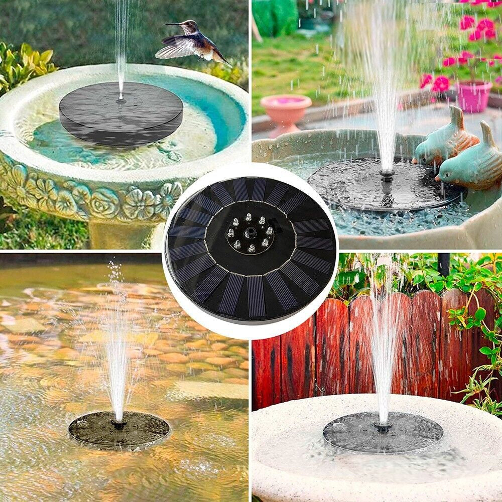 Solar Power Bird Bath Fountain Pump Upgrade 1.4W with 4 Nozzle