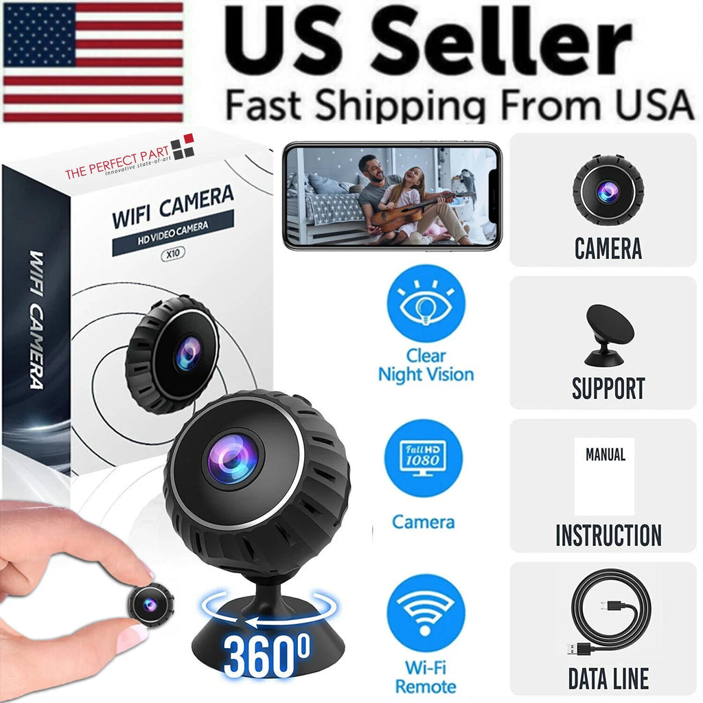 Mini Hidden Spy Nanny Camera Wifi Home Security HD 1080P DVR